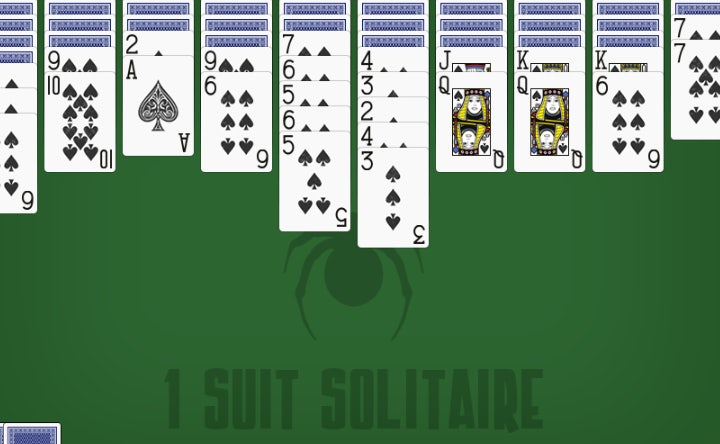 Spider Solitaire 1 Suit